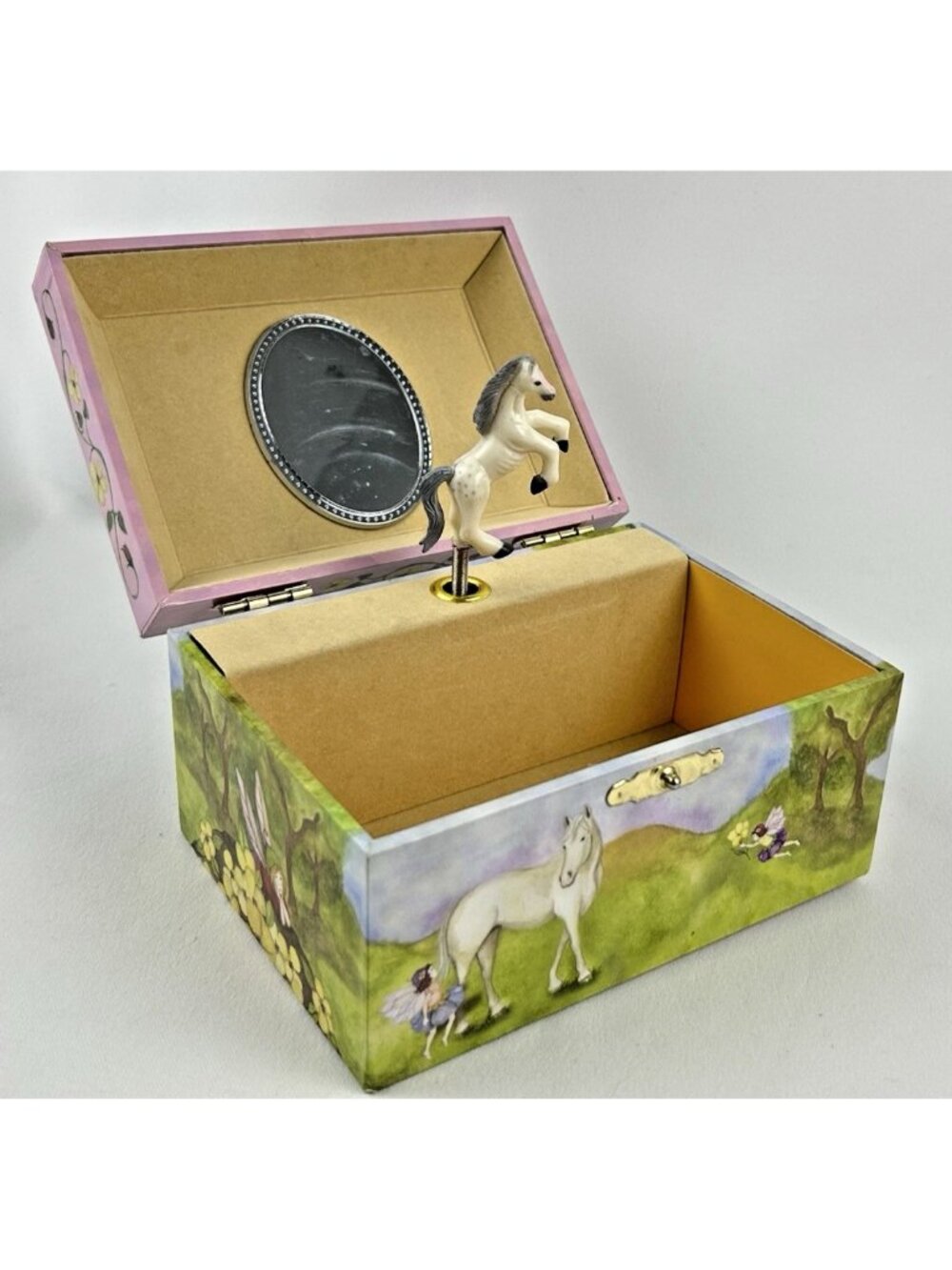 Enchantmints Fairy Horse Music Box Jewelry Case “Good ‘Ol Summertime” Dancing